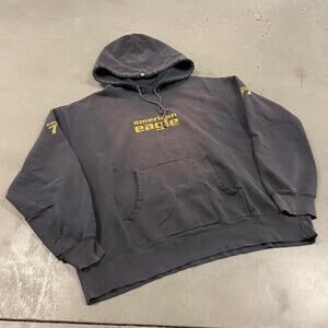 vintage y2k distressed American eagle hoodie